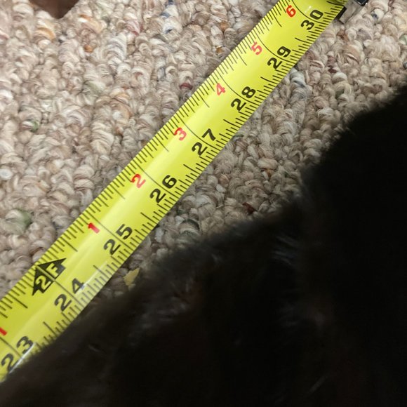 Chic Dark Brown Real Fur Coat, Authentic, XL - Picture 8 of 15